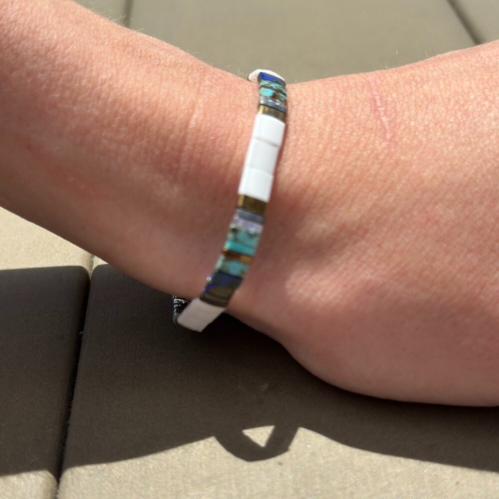 NWT Shores of Maine 6.25" Size Small Bead Bracelet | Single - Elastic